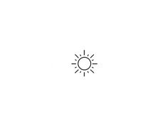 a black and white photo of the sun on a white background with text below it