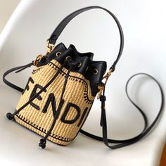 Fendi Mon Tresor mini straw bucket bag, salty or sweet, any concave shape can be used
Size:18.5x12x10 Designer Summer Straw Bucket Bag, Designer Natural Straw Bucket Bag, Designer Natural Bucket Straw Bag, Designer Natural Bucket Bag For Travel, Designer Straw Bucket Bag With Braided Handles, Designer Bucket Straw Bag For Vacation, Designer Summer Bucket Bag For Vacation, Designer Summer Vacation Bucket Bag, Designer Bucket Bag For Summer