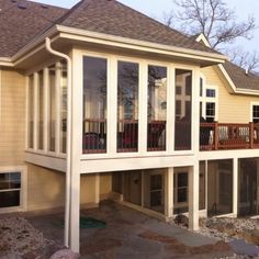 a large house with lots of windows on it