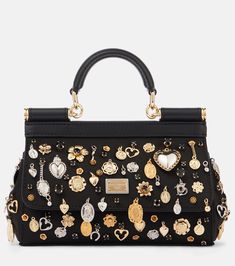 Chloe 2024, Jeweled Bag, Black Leather Tote Bag, Satin Pumps, Dolce & Gabbana, Black Tote Bag, Free Bag, Leather Tote Bag, Sicily