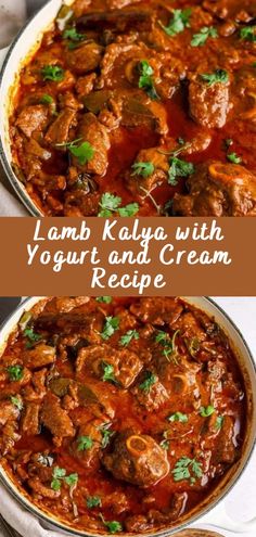 lamb kalea with yogurt and cream recipe