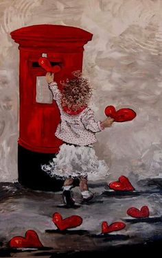 Maria Magdalena, I Love Heart, My Funny Valentine, Vintage Valentines, Heart Art, Be My Valentine, 그림 그리기, Mailbox, San Valentino