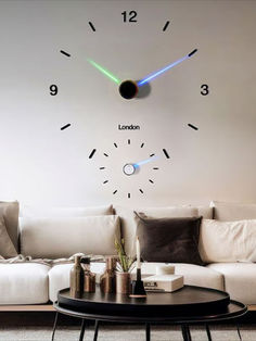 Hubble Telescope-Inspired Smart Dot Clock Uses LEDs to Project Time on the Wall Light Clock, Hubble Telescope, Red Dot Design, Light Beam, Dot Design, Clock Face, Key Details