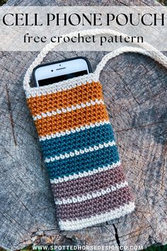 cell phone pouch free crochet pattern