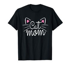 PRICES MAY VARY. Cat Mom Happy Mothers Day For Cat Lovers Family Matching Lightweight, Classic fit, Double-needle sleeve and bottom hem Cute Fluffy Kittens, Casual Black T-shirt With Cat Print, Black Relaxed Fit T-shirt With Cat Print, Fluffy Kittens, Playful Cotton T-shirt With Cat Design, Playful Cheap T-shirt With Cat Design, Cheap Black T-shirt With Cat Print, Buy A Cat, Funny Graphics