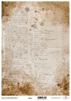 an old paper with writing on it