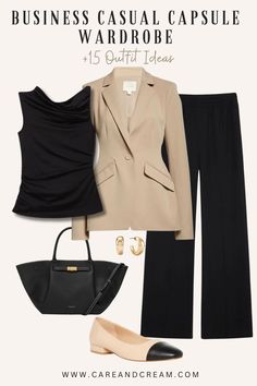 30+ Business Casual Capsule Wardrobe Essentials + Outfit Ideas Business Casual Dress Code