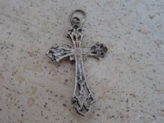 Religious antique silver French catholic crucifix pendant cross pectoral cross, rosary necklace cross. Measures: 0,7 x 1,19 inches ( 1,79 x 3,03 cm ) I bought the cross on a brocante ( fleamarket ) in France. I deliver all over the world. Registered shipping is possible. If you haven't Paypal, you can pay by bank transfer. I have a lot of this crosses. If you have a question feel free to ask. Please take also a look at my other items for sale. Vintage Nickel-free Cross Necklace, Silver Cross Rosary Spiritual, Spiritual Silver Cross Rosary, Nickel-free Silver Cross Rosary, Antique Silver Cross Rosary, Vintage Silver Cross Rosary, Antique Silver Cross Pendant Necklace, Silver Cross Rosary, Cross Rosary