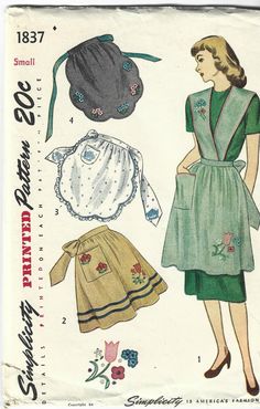 an old fashion sewing pattern from the 1950's