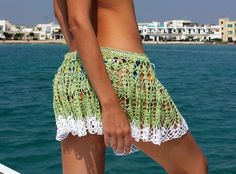 This is pattern for crochet skirt. Pattern Skill Level: Easy PLEASE NOTE: PATTERN IS IN DIAGRAMS This crochet skirt is perfect for the beach lovers s a crochet cover up! Its delightfully soft, light and comfortable crochet skirt. This beach season crochet is on the wave! Please note, Bohemian Mini Skirt For Beach In Summer, White Bohemian Skirt For Beach Party, Summer Mini Skirt For Beach, Summer Festival Mini Skirt, Summer Mini Skirt For Beach Vacation, Bohemian Mini Skirt For Beach, Bohemian Mini Skirt For Summer Vacation, Bohemian Mini Skirt For Spring Beach Occasion, Summer Vacation Bohemian Mini Skirt