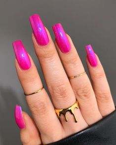 Hot Pink Nail Polish, Nails Toes Design, Nail Polish Pink