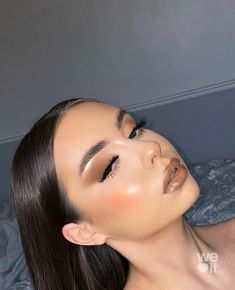 Make Up Nude Look, Vintage Makeup Looks, Fancy Makeup, Makeup Eye Looks, Glowing Makeup, Full Face Makeup, Glamour Makeup