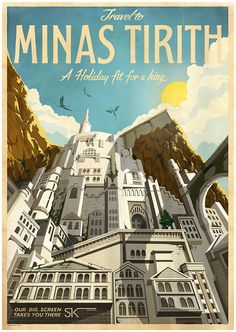 there is a poster that says, i want to visit the minas trith