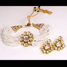 Ashura jewels beautiful wedding wear Kundan Choker necklace set Wedding & party wears stone necklace set this set can wear very easily. we ship our item everywhere . Color White design Necklace stone Kundan stone color white material gold plated we ship our item everywhere 3 to 5 days to deliver $20 dollar Express shipping Kundan Choker Necklace, Party Wears, Stone Necklace Set, Kundan Choker, Necklace Stone, Choker Necklace Set, Earrings Women, Wedding Wear, Necklace Earring Set