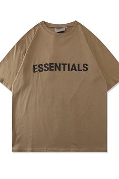 Essentials Fear of God Oversized Hip-Hop T-Shirt Unisex Hip Hop Aesthetic, Essentials Fear Of God, Aesthetic Stores, S Letter, Mens Tshirts Fashion, Aesthetic T Shirts, Mens Luxury Fashion, Fashion T Shirt, T Shirt Brand