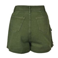 Step up your casual style game with these elevated shorts. This provide the comfort you crave without sacrificing a polished, put-together look. The tailored fit flatters your natural silhouette, while the waistband and functional pockets ensure you stay relaxed and confident throughout the day. Whether you're heading to the office or enjoying a weekend getaway, these versatile pants are the perfect choice. Pair them with a crisp button-down for a refined workwear look or a simple tee for a laid-back weekend vibe - the styling possibilities are endless. Invest in a wardrobe essential that will elevate your casual style and have you feeling your best, no matter the occasion. Do you wanahavit? SIZE (Unit: CM) S Length: 30CM Waist: 64CM Hip: 92CM M Length: 31CM Waist: 68CM Hip: 96CM L Length: Solid Color Jean Shorts With Pockets, High-waisted Cotton Jean Shorts With Cargo Pockets, Utility Jean Shorts With Pockets, High-waisted Shorts With Pockets For Streetwear, Casual Jean Shorts With Multiple Pockets, Jean Shorts With Multiple Pockets For Streetwear, Cotton Cargo Jean Shorts, High-waisted Cotton Jean Shorts With Pockets, Green High-waisted Casual Cargo Shorts