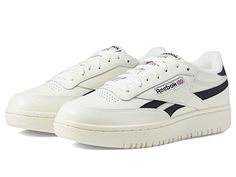 Reebok Lifestyle Club C Double | Zappos.com Reebok Club C Double Sneaker, Club C Reebok, Reebok Club C Double, Lifestyle Club, Tennis Style, Club C, Reebok Women