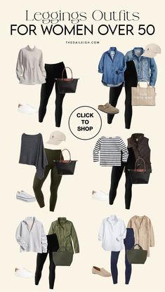 2024 Fall Leisure Wardrobe for Women Over 50, Leggings Outfits for Women Over 50, Casual Fall Wardrobe for Women Over 50, Casual Fall Outfits for Women Over 50 Womens Walking Outfits, Work Legging Outfits, Fall Winter Outfits Over 50, Casual Outfits For Women Over 50, Outfit Ideas Over 50, Fall Outfits For Women Over 50, What To Wear With Leggings, Casual Fall Outfits For Women, Wardrobe Basics For Women