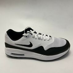 Brand New Without Box, Nike Women's Air Max 1 G Spikeless Golf Shoes White/Black Ci7736-100 Size 9 Us. Air Max Women, Nike White, Shoes Color, Air Max 1, Shoes White, Golf Shoes, Shoes Nike, White Nikes, Air Max