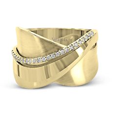 This standout ring features a¬¨¬®‚Äö√Ñ‚Ä†modern, overlapping design¬¨¬®‚Äö√Ñ‚Ä†accented by¬¨¬®‚Äö√Ñ‚Ä†a strand of brilliant¬¨¬®‚Äö√Ñ‚Ä†diamonds. Rolex Shop, Overlapping Design, David Yurman Bracelet, Right Hand Rings, Fashion Ring, Brilliant Diamond, White Rose Gold, Earring Necklace, Ring Necklace