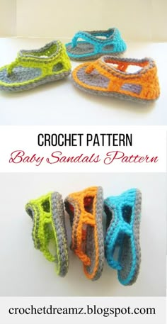 crochet pattern for baby sandals and booties