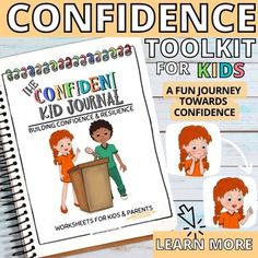 the children's book is shown with instructions to help them learn how to be confident