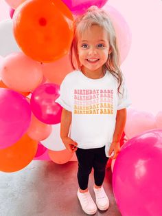 Birthday Babe Shirt Birthday Shirt for Girls Cute Birthday - Etsy Kids Birthday Shirts, Babe Shirt, Birthday Babe, Happy Birthday Girls, Birthday Keepsakes, Retro Birthday, Birthday Girl Shirt, Toddler Birthday, Birthday Tshirts