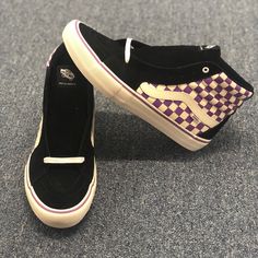 New With Tags. Sporty Purple Vans Skate Shoes, Vans Purple Round Toe Skate Shoes, Purple Vans Sneakers For Skateboarding, Vans Classic Black, Vans Old Skool Checkerboard, Hi Top Vans, Vans California, Vans Chukka Low, Vans Sk8 Low