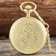 Pocket & Fob Watches-Creative Bronze/Silver/ Gold Delicate Carved Pattern Shield Quartz Pocket Watch Analog Floral rattan Pocketwatch Model Number:4000484019380 Fob Watch, Gold Watch, Pocket Watch, Silver Gold, Porter, Carving, Floral, Silver, Pattern