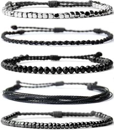 PRICES MAY VARY. Title: Mezcla Vida Handmade Waterproof Rope Bracelets Pack String & Beaded Bracelet Stack - Set of 5 Stackable Bracelets For Women, Summer Accessories & Bohemian Bracelets for Teen Girls. Product Type: Departments > Women > Jewelry > Bracelets > Strand Beaded Bracelet Stack, Rope Bracelets, Bracelet Pack, Bohemian Accessories, Bohemian Bracelets, Stackable Bracelets, Black Bracelets, Bracelets For Women, Accessories Diy