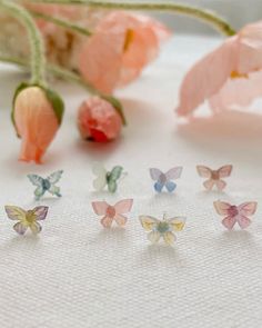 Introducing our Pastel Mini Butterfly Earring Set, a casual accessory that captures the essence of spring. These earrings boast a simple yet fresh style with their soft pastel colors, emanating a delightful and playful vibe. The combination of pastel shades adds a subtle pop of color, making them a perfect addition to your everyday jewelry collection. 🤍 Material: Silver post 🤍 Size: 1.0 x 0.7 (cm) 🤍 Our Flat Atelier products are tarnish resistant, perfect for everyday wear. ❤️All items are carefully curated by Flat Atelier curators. Shipping Information: All items will be shipped the next business day from Vancouver, Canada. For delivery to: ✈️US & Canada: 1-7 business days ✈️ Europe and other countries: 5-14 business days Returns & Exchanges: If you like to make a return/exchange, plea Pastel Summer Jewelry Gift, Pastel Mini, Mini Butterfly, Butterfly Earring, Color Making, Pretty Birthday Cakes, Pastel Watercolor, Casual Accessories, Pastel Shades