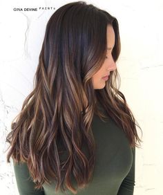 Light+Brown+Balayage+For+Dark+Hair Dark Brown Hair Balayage, Dark Chocolate Brown Hair, Chocolate Brown Hair Color, Brown Ombre Hair, Medium Brown Hair, Fall Hair Color For Brunettes