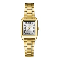 Casio Stainless Steel Strap Quartz Waterproof Womens Gold Analog LTP-V007G-9B Casio Gold Watch, Small Watches Women, Casio Watch Women, Casio Vintage Watch, Classic Watch Women, Casio Quartz, Vintage Gold Watch, Vintage Watches Women, Small Watch