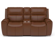 **Ellis Power Reclining Sofa with Power Headrests**

Support in Motion

Keep your family comfy with the Ellis Power Reclining Sofa with Power Headrests. Using a power control that independently adjusts the headrests and recline, those sitting on either end can put their feet up while watching TV. USB charging ports built into the controls provide convenient access to power for your devices, so you can stream movies for hours at a time. Additional comfort enhancing features include a contoured seat with waterfall chaise and divided back cushions with kidney support that relieve tension in your back. Our patented Flexsteel DualFlex Spring System™ offers a mix of flexibility and firmness as you sit and ensures comfort and quality that will last for years to come. Thoughtful design details, in Kidney Support, Flexsteel Furniture, Power Reclining Loveseat, Reclining Loveseat, Outdoor Beds, Sleeper Chairs, Power Reclining Sofa, Bedding Brands, Types Of Sofas