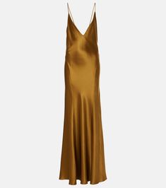 Brown Satin Slip Dress, Brown Bridesmaids, Asymmetrical Maxi Dress, Brown Maxi Dresses, Strapless Evening Dress, Brown Dresses, Brown Satin, Maxi Dress Cocktail, Women's Evening Dresses