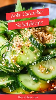 Nobu Cucumber Salad Recipe – Flavor Blaze