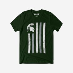 Michigan State Spartans Brushstroke Flag T-Shirt FOCO S - FOCO.com Green Team Logo T-shirt Fan Gear, Green Fan Gear T-shirt With Team Logo, Green T-shirt With Team Logo For Fans, Green Sports Season T-shirt For Fan Gear, Green Sports Fan T-shirt For Fan Merchandise, Green Sports Fan T-shirt, Green T-shirt For Sports Season Fan Gear, Green T-shirt For Team Spirit Fan Merchandise, Three Stripes Tops For Team Spirit Fan Gear