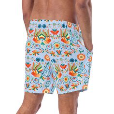 Inspired by the lively patterns of Mexican Otomi art, our Swim Trunks are your ticket to beachside flair! With a colorful design against a serene light blue backdrop, these trunks add a pop of personality to your swimwear game. Dive in and make a splash with style! Otomi Art, Mexican Otomi, Blue Backdrop, Blue Backdrops, Mens Swim Trunks, Man Swimming, Colorful Design, Beach Style, Swim Trunks