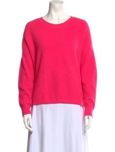 Alice + Olivia Cashmere SweaterPinkLong Sleeve with Crew NeckFit:Knitwear by Alice + Olivia typically fit true to size. Pink Cashmere Tops For Spring, Pink Fine Knit Cashmere Tops, Pink Cashmere Sweater For Spring, Pink Fine Knit Sweater For Fall, Pink Knit Sweater For Layering, Pink Soft Knit Sweater For Layering, Pink Soft Knit Tops For Layering, Pink Fine Knit Top For Fall, Casual Pink Fine Knit Sweater