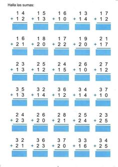 the numbers and symbols in this worksheet are missing