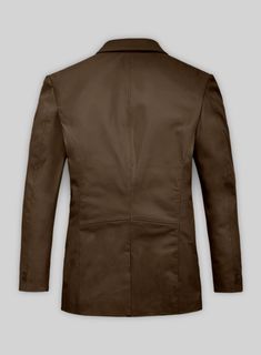 Be labeled as a trendsetter with our Soft Scottish Brown Leather Blazer that has a touch of elegance and style, making you the most affable personality in the room. So create the most amazing attire with our leather blazer that will be strong couture in your closet.    Made Using Pure Napa Sheep Skin Soft Leather.  Look Includes    Sof  t Scottish Brown  Leather Color  Two Button Jacket Style  Single Vent  Two Jacket Cuff Button    Click 'Customize Now' to modify the look if needed.   Made as p Business Brown Blazer With Pressed Crease, Luxury Brown Sport Coat With Hidden Button Closure, Luxury Tailored Brown Sport Coat, Fitted Leather Jacket With Leather Lining For Business, Fitted Leather Jacket For Business, Modern Fitted Brown Leather Jacket, Luxury Brown Sport Coat For Business Casual, Fitted Brown Leather Jacket With Double Button Closure, Brown Sport Coat With Pressed Crease For Office