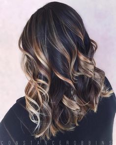 Black Hair With Caramel Highlights Summer Hair Dark Brown, Dark Brown Hair Balayage Summer, Summer Highlights For Dark Brown Hair, Hair Peekaboo, Light Brown Highlights