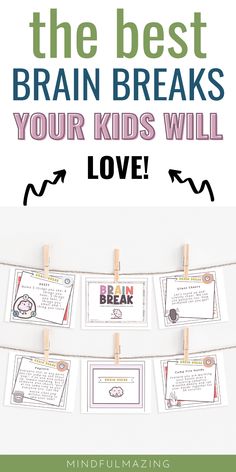 the best brain breaks your kids will love with these free printables and activities