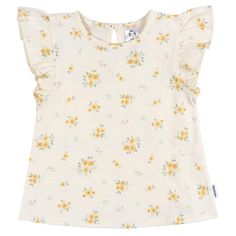 Embrace the sunshine with a wardrobe refresh! This set of three T-shirts for baby girls or toddler girls elevates their warm-weather style. Crafted from 100% cotton, the shirts are gentle on delicate skin and offer a breathable fit. With an assortment of prints and colors in the bundle, it's effortless to create coordinated outfits that your little one will enjoy wearing wherever the day takes you. The addition of shoulder ruffles adds a trendy flair to this comfortable daily choice. For stress- Coordinated Outfits, Baby Size Chart, Wardrobe Refresh, Cotton Sleepwear, Stylish Sweaters, Girls Love, Toddler Boy Outfits, Love Nature, Warm Jacket