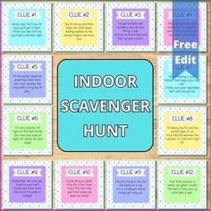 the indoor scavenger hunt game