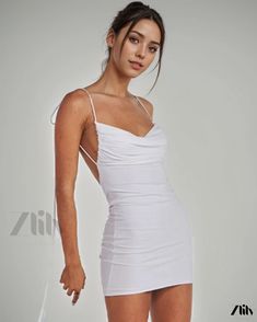 Zlily - Chic and Alluring Backless Pleated Belted Bodycon Dress Spring Bodycon Backless Dress, Elegant Strappy Dress For Day Out, Strappy Backless Dress For Spring Date Night, Fitted Backless Strappy Dress For Spring, Spring Fitted Strappy Backless Dress, Spring Strappy Backless Dress For Date Night, Elegant Spring Bodycon Dress With Strappy Back, Chic Strappy Backless Dress, Strappy Bodycon Dress For Spring