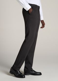 About Our Stretch Dress Pants for Tall Men Searching for slacks for tall men is challenging, and finding ones that are actually comfortable is even harder. That’s why we made these men’s tall pants with a unique stretch twill. A touch of flex gives all day comfort while the twill offers a classic finish. Equally polished and easy to wear, these pants are designed specifically for men from 6’3 to 7’1. We wanted to create an elevated basic for tall guys that can be worn to work, dinner or upscale Formal Gray Full-length Pants, Formal Full-length Gray Pants, Formal Gray Dress Pants With Pockets, Gray Formal Dress Pants With Pockets, Gray Stretch Pants For Formal Occasions, Gray Dress Pants With Pockets For Formal Occasions, Gray Full-length Business Bottoms, Gray Full-length Bottoms For Business, Gray Flat Front Formal Bottoms