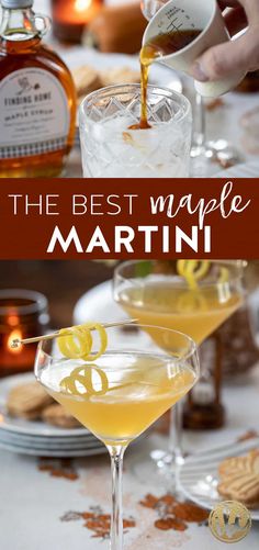 Maple Martini, Fall Martinis Recipes, Cider Martini, Maple Cocktail, Holiday Martinis, Martini Recipes Vodka, Mixology Recipes, Fall Cocktail