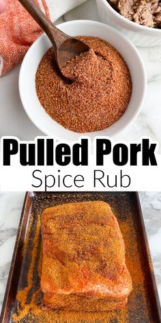 pulled pork spice rub on a baking sheet