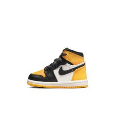 Jordan 1 High Taxi Toddler Size 7c AQ2665-711 Air Jordan Retro Taxi Black Sail *Size: 7c Toddler / Baby *Condition: New with box and authentic/original *Condición: Nueva con caja y auténtica/original. *Local pick up is available only if you are located in New York City otherwise please choose shipping. *Recogida local está disponible solo si se encuentra en la ciudad de Nueva York; de lo contrario, elija el envío. *This item ships in a padded envelope, mistreatment of packages made by carriers are not on me. If you need me to ship in a carton box please contact me before purchasing (shipping cost will increase a few dollars) *Este artículo se envía en un sobre acolchado, paquetes mal tratados por los transportistas no corren por mi cuenta. Si necesita que envíe en una caja de cartón, comun Jordan 1 Black Toe, High Cut Sneakers, Jordan Model, Air Jordan Retro, Jordan 1 High Og, Air Jordan 1 Retro High Og, Trending Sneakers, Air Jordan 1 High, Kids Jordans